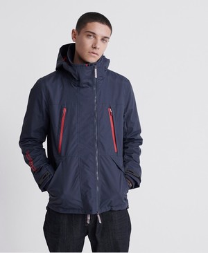 Superdry Hooded Tech SD-Windattacker Férfi Kabát Sötétkék | HYNDS5638